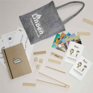 Logopomocnik gra logopedyczna z klockami Linden