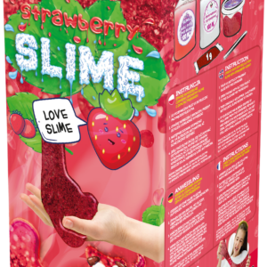 Zestaw DIY super slime truskawka