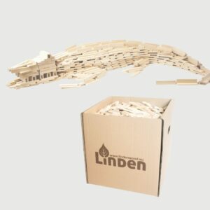 Klocki drewniane Linden 1000 szt. w kartonowym opakowaniu