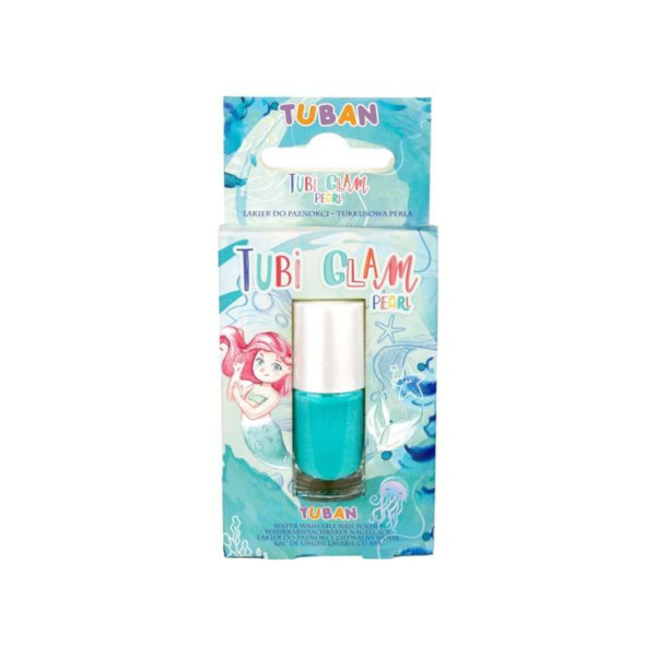 Tubi Glam - perłowy turkusowy