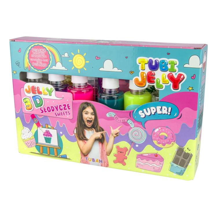 Zestaw Tubi Jelly 6 kolorów - słodycze