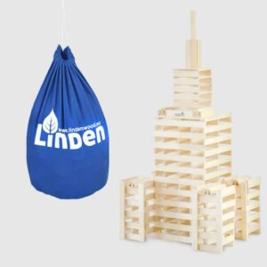 Klocki drewniane Linden 300 szt. eko worku