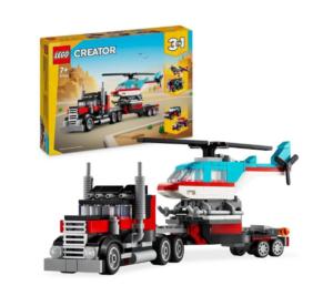 Klocki LEGO® LEGO Creator 3 w 1 Ciężarówka z platformą i helikopterem 31146