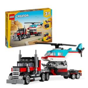 Klocki LEGO® LEGO Creator 3 w 1 Ciężarówka z platformą i helikopterem 31146